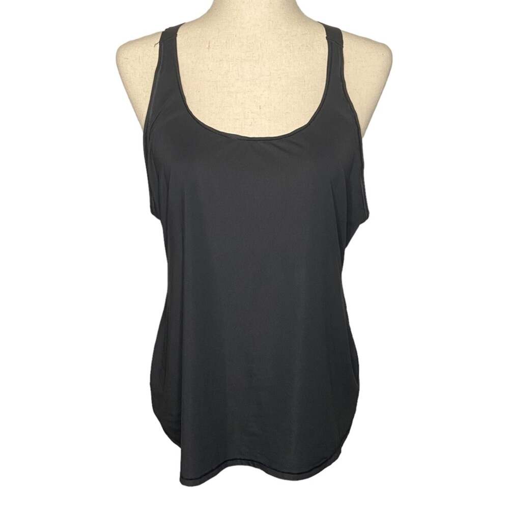 Athleta Rally Up Racerback Tank Top In Black Women’s Size Large Style 243055
